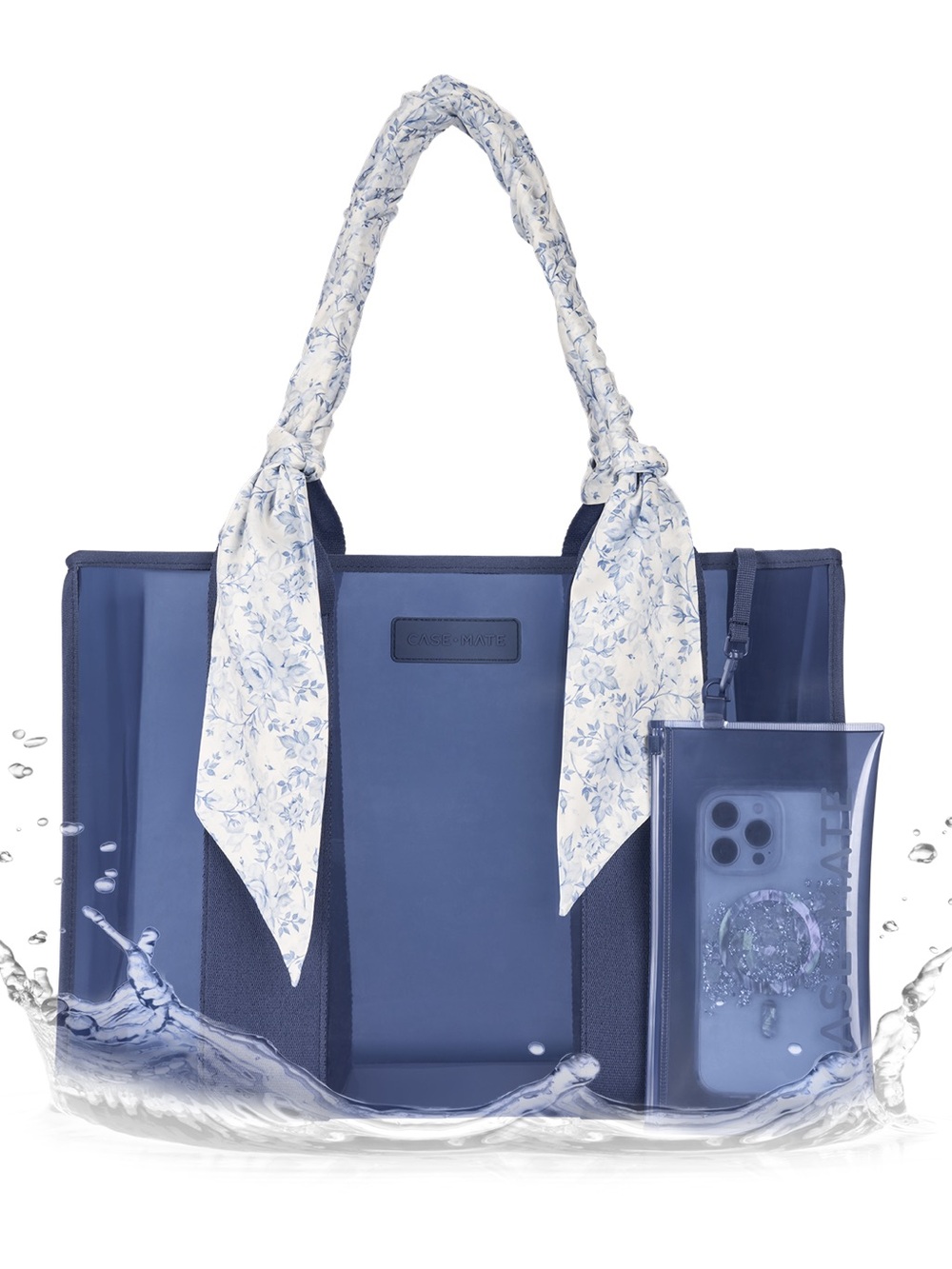 Case-Mate Navy Twilly Beach Tote Shoulder Bag